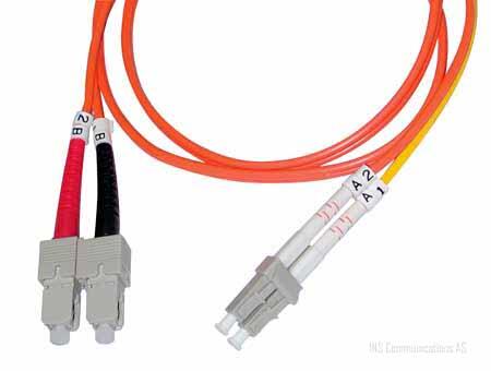 P-MC6-D3O-LCP-SCP-03 Fiberworks AS  Patchcord mode conditioning LC/PC-SC/PC MM 62,5/125, Duplex 2 mm, 3 meter
